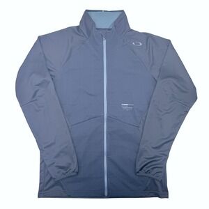 Oakley Performance Fit Full-Zip Jacket – Black/Blue – Size Large – NWT